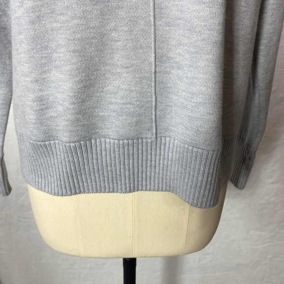 Witty Fox Light Blue Heathered Crew Neck Sweater Mature Casual Like New - Picture 4 of 10